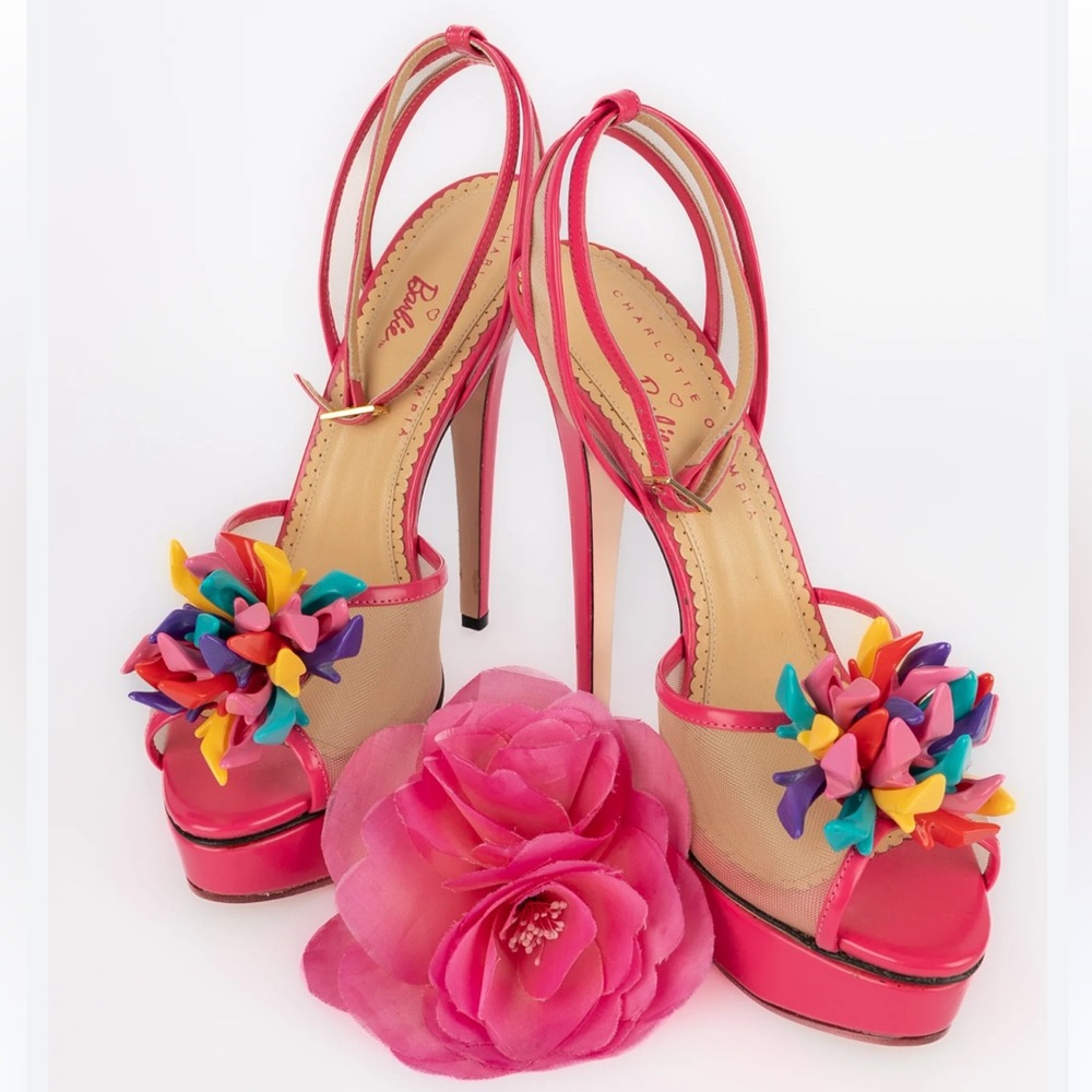 Looking for this shoe, size 7.5 or 8 / Charlotte Olympia Pomeline Barbie